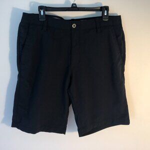 Under Armour Mens Golf Shorts Black Size 38 Loose Fit Athleisure Heatgear